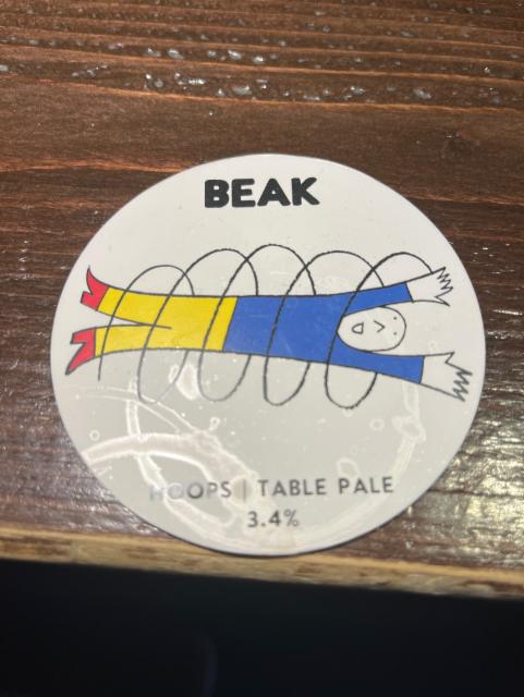 Hoops 3.4%, Beak Brewery, England
