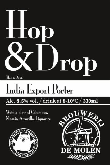 Hop & Drop 8.5%, Uiltje Brewing Co, Netherlands