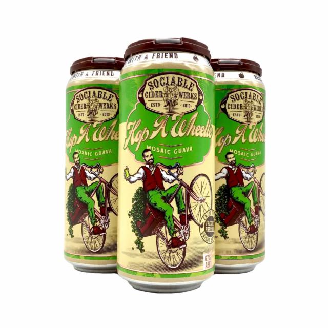 Hop A Wheelie 6.7%, Sociable Cider Werks, United States
