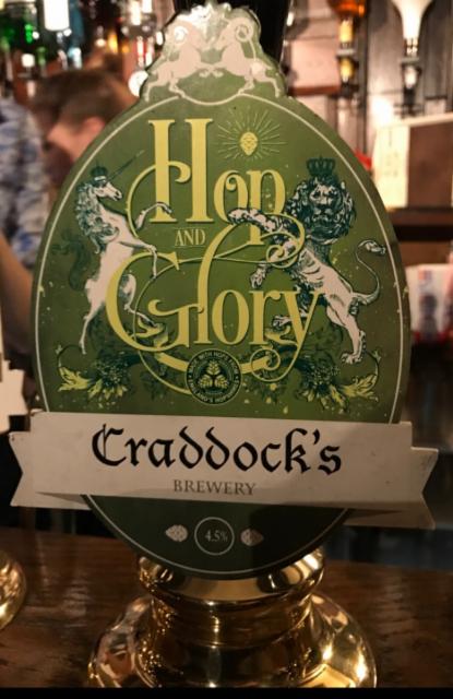 Hop And Glory 4.5%, Craddock's Brewery, England