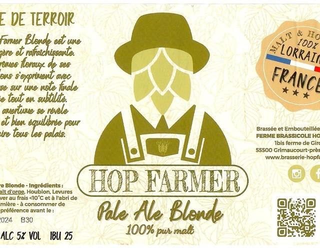 Hop Farmer Pale Ale Blonde, Hop Farmer