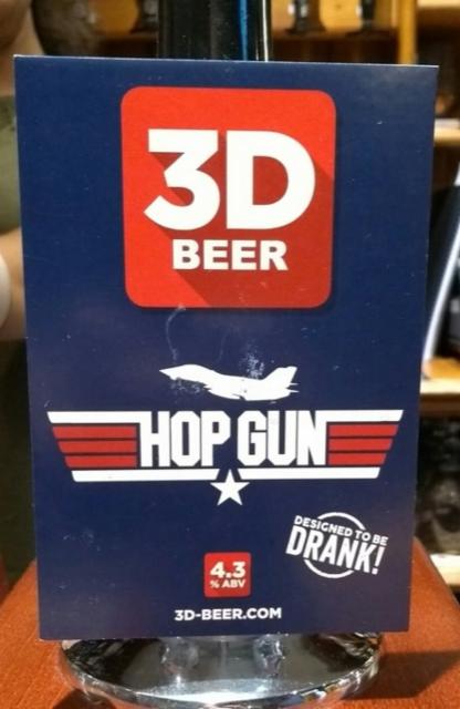 Hop Gun 4.3%, 3D Beer, England