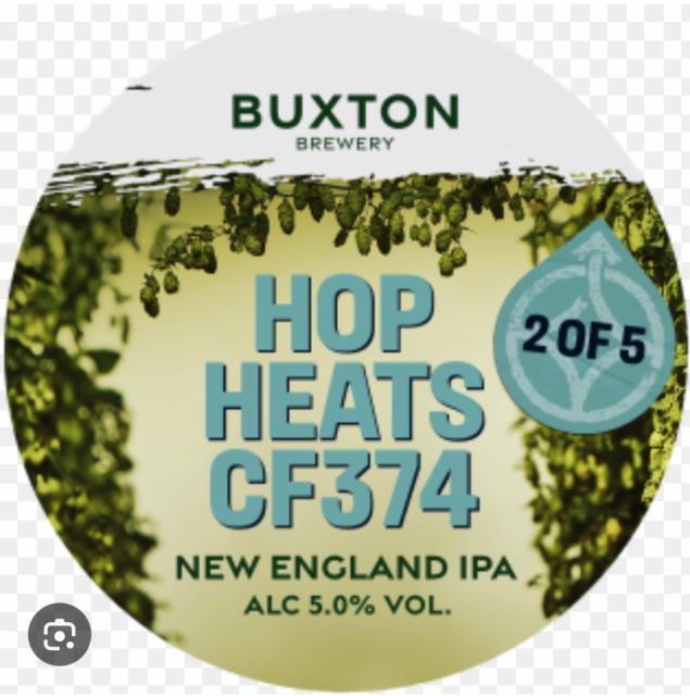 Hop Heats CF374 (2/5) 5.0%, Buxton Brewery, England