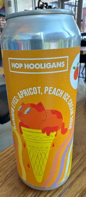 Hop hooligans Rainbow eyes: Apricot, Peach ice cream sour 6.0%, Hop Hooligans, Romania