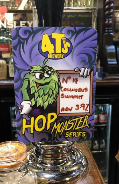 Hop Monster Series No. 14 - Columbus & Summit 3.9%, 4T's Brewery, England
