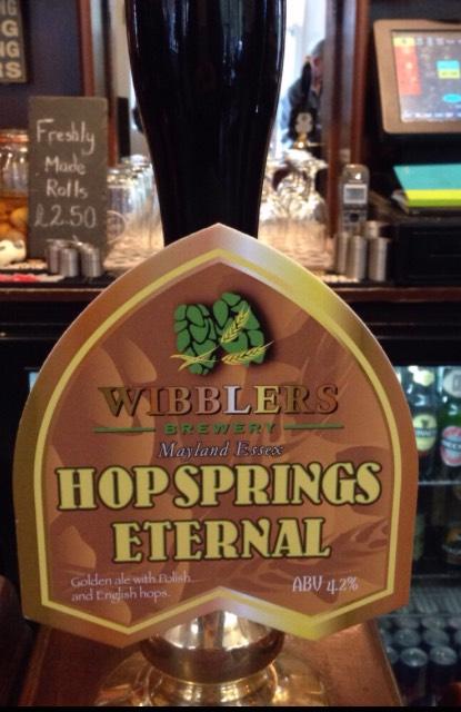 Hop Springs Eternal 4.2%, Wibblers Brewery, England