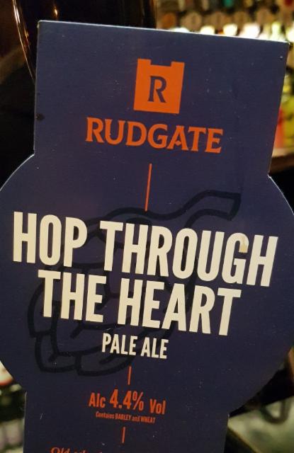 Hop through the heart 4.4%, Rudgate Brewery, England