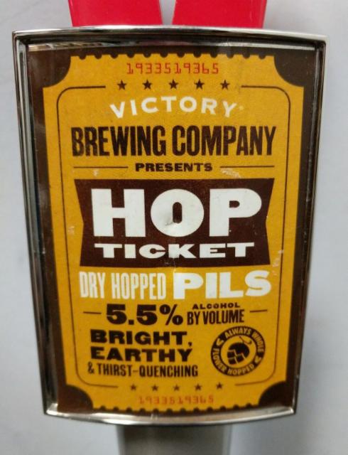 Hop Ticket Dry Hopped Pils 5.5%, Victory Brewing Company, United States