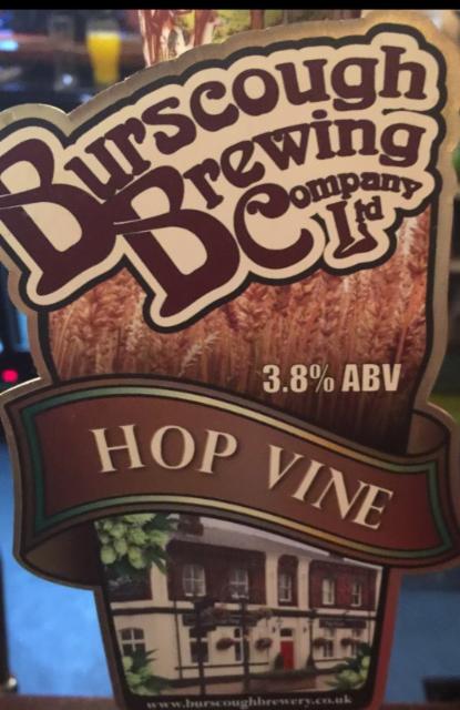 Hop Vine 3.8%, Burscough Brewery, England