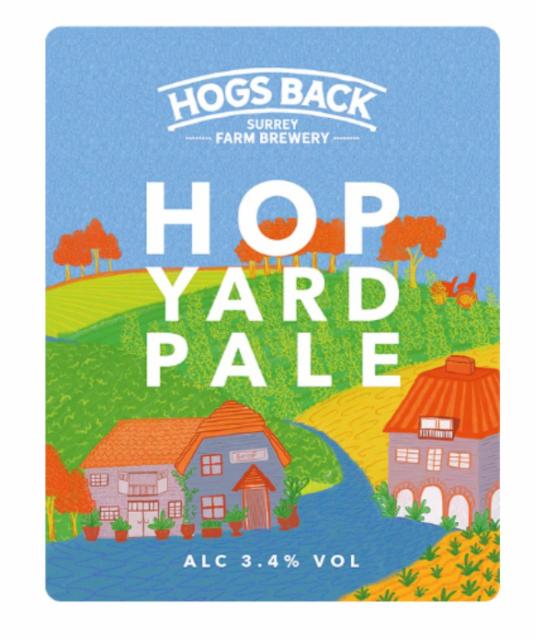 hop yard pale 3.4%, Hogs Back Brewery, England