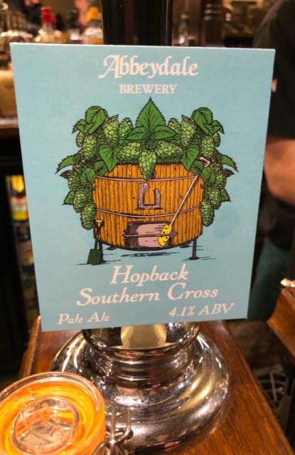 Hopback Southern Cross 4.1%, Abbeydale Brewery, England