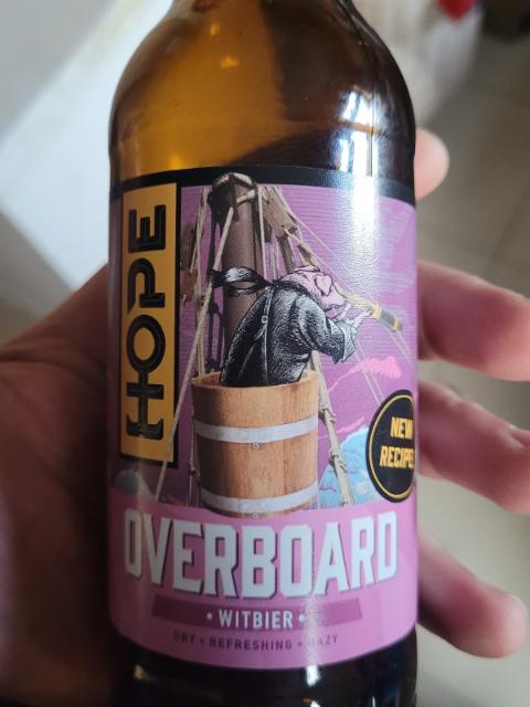 hope overboard witbier 4.8%, Hope Beer, Ireland