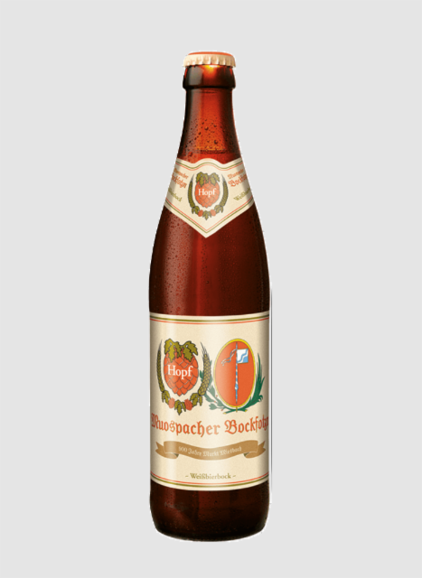 Hopf Muospacher Bockfotzn, Weissbierbrauerei Hopf