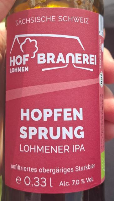 Hopfensprung Lohmener IPA 7.0%, Hofbrauerei Lohmen, Germany