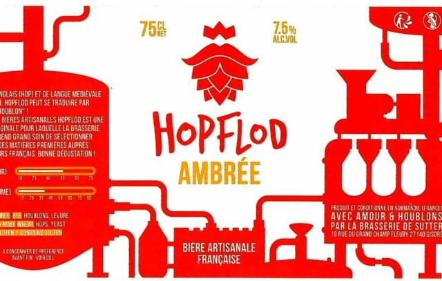 Hopflod Ambrée 7.5%, Brasserie De Sutter, France