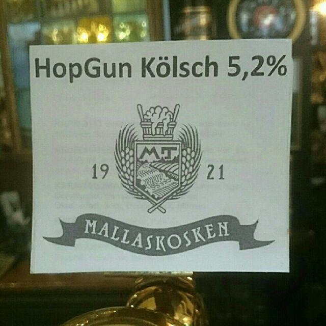 HopGun Kölsch 5.2%, Mallaskosken Panimo, Finland