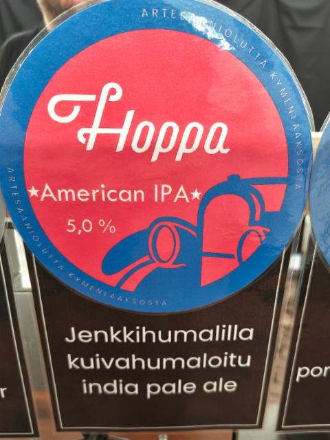 Hoppa American IPA 5.0%, Kouvolan Juomatehdas, Finland