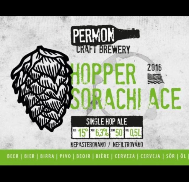 Hopper Sorachi Ace 6.3%, Pivovar Permon, Czech Republic