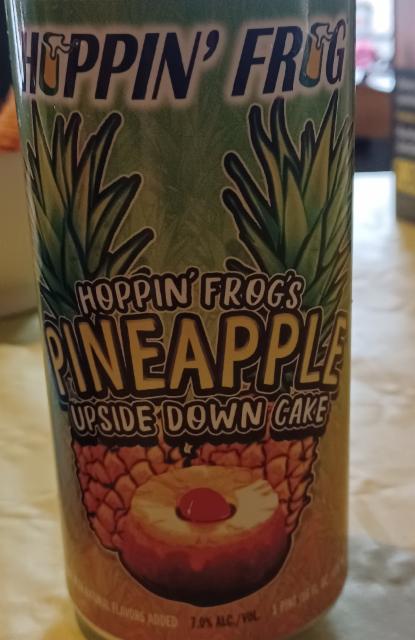 Hoppin' Frog's Pinneapple Upside Down Cake 7.0%, Hoppin' Frog Brewery, United States