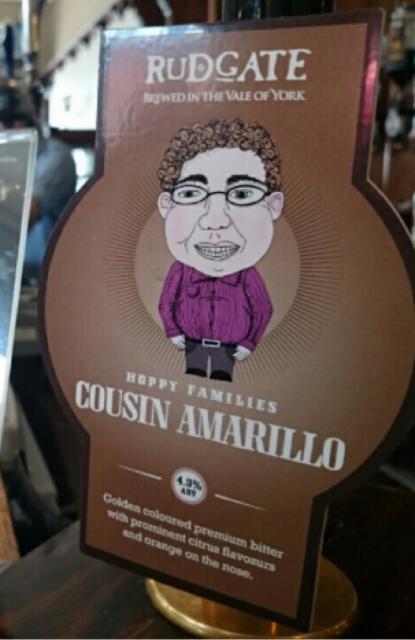 Hoppy Families Cousin Amarillo 4.3%, Rudgate Brewery, England