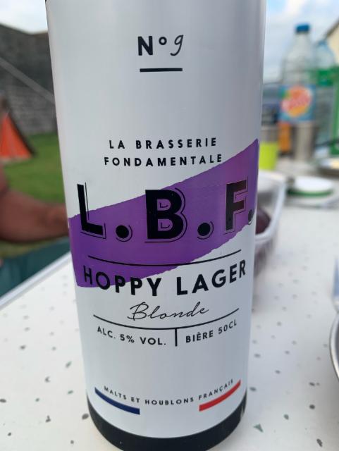 Hoppy lager blonde 5.0%, La Brasserie Fondamentale (L.B.F.), France