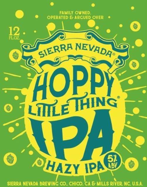 Hoppy Little Thing IPA 5.0%, Sierra Nevada Brewing Company, United States
