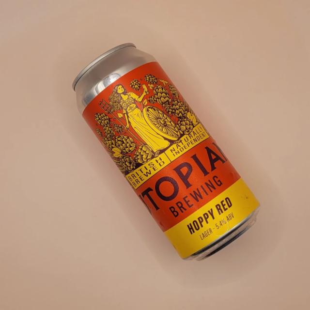 Hoppy red 5.2%, Utopian Brewing Ltd., England