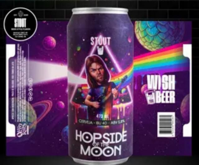 Hopside of the moon 5.5%, Wish You Beer, Brazil