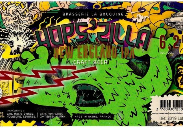 Hops'Zilla New England IPA 6.2%, Brasserie La Bouquine, France