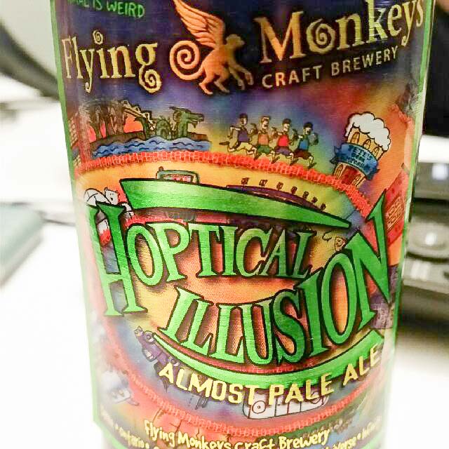 Hoptical Illusion 5.0%, Flying Monkeys Craft Brewery, Canada