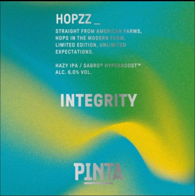 Hopzz_Integrity 6.0%, Browar PINTA, Poland
