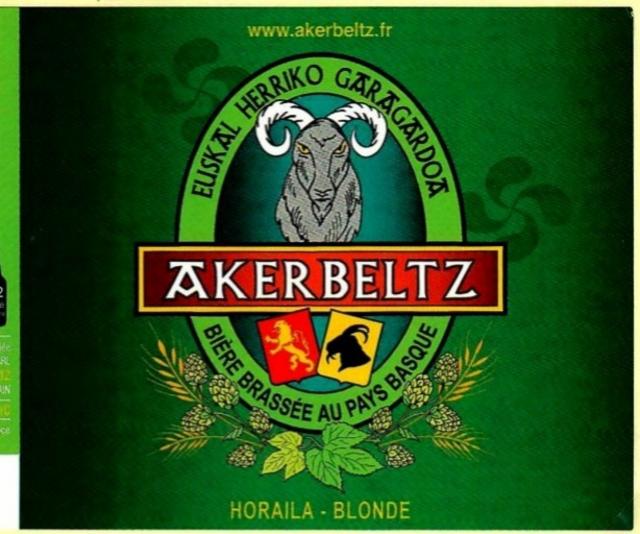 Horaila Blonde / Horia Blonde 4.5%, Brasserie Akerbeltz, France