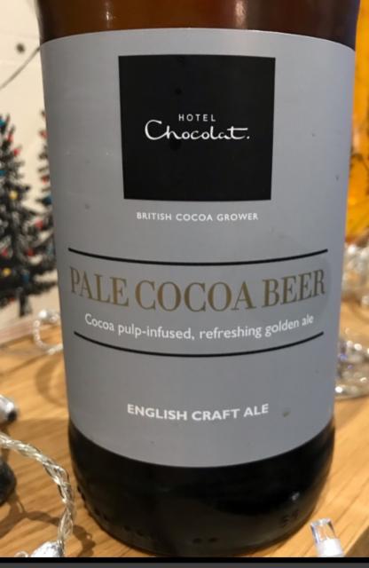 Hotel Chocolat. Pale Cocoa Beer 4.9%, Brewshed, England