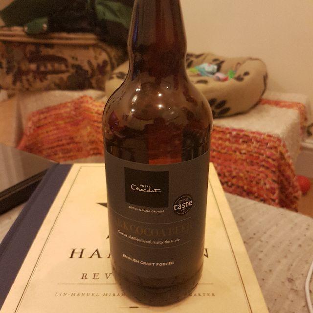 Hotel Chocolat Dark Cocoa Beer 4.7%, Brewshed, England