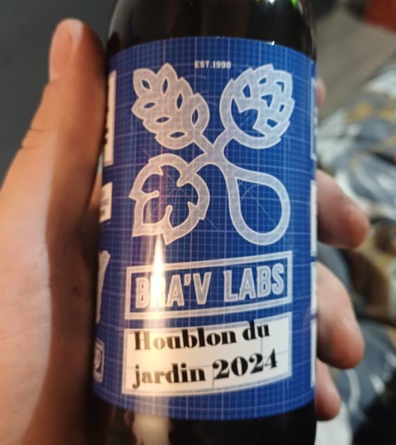 Bra'V Labs Houblon Du Jardin 2024 5.0%, La Brasserie Du Vignoble (Bra'V), France