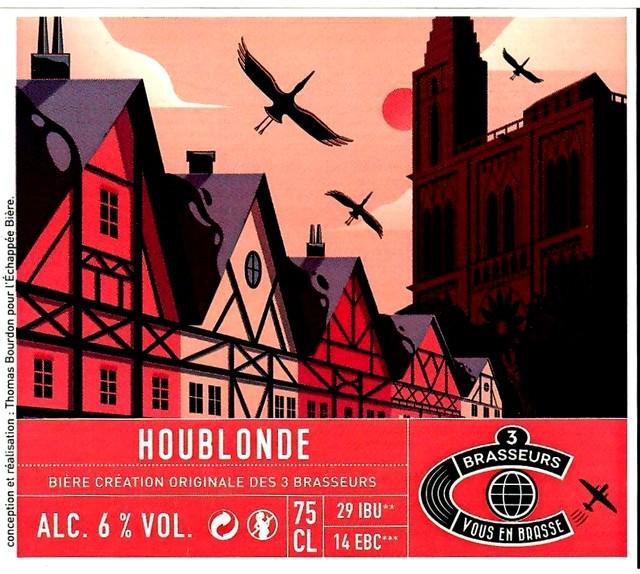 Houblonde 6.0%, Les 3 Brasseurs / The 3 Brewers Lille, France