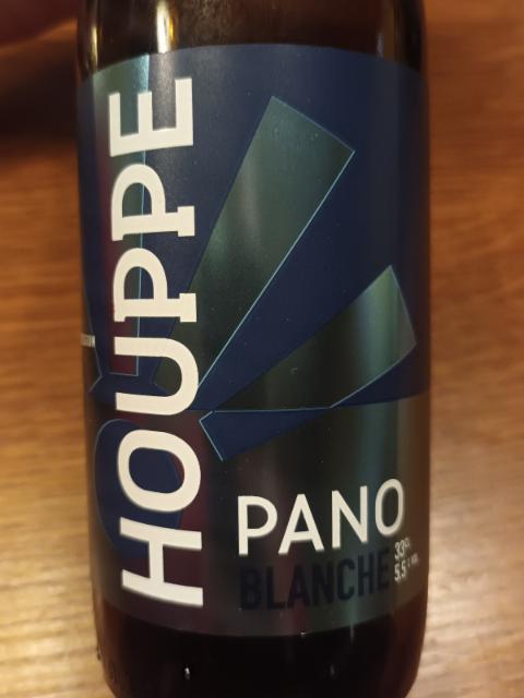 Houppe Pano Blanche 5.5%, Brasserie Houppe - Brasserie Artisanale de Namur, Belgium