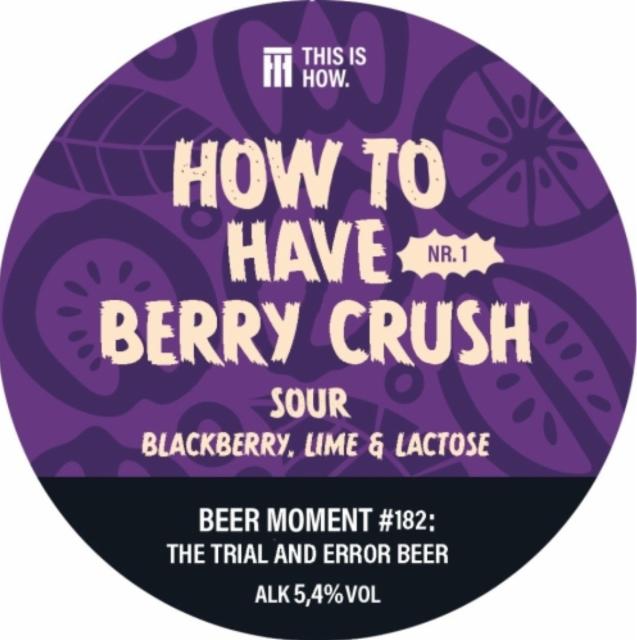 How To Have Berry Crush 5.4%, This Is How, Sweden