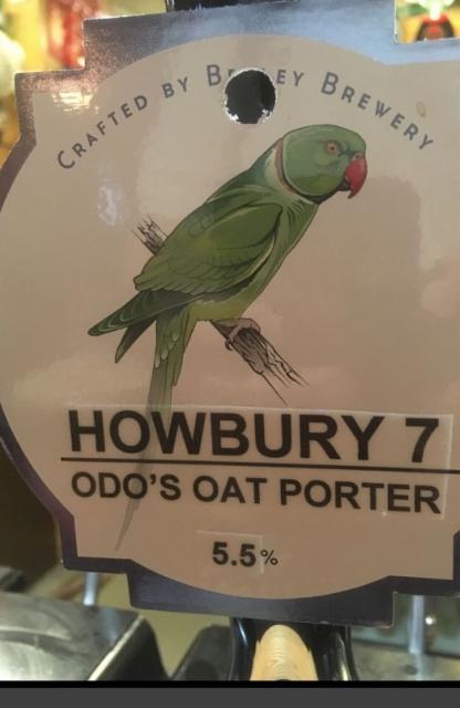 Howbury 7 Odo's Oat Porter 5.5%, Bexley Brewery, England