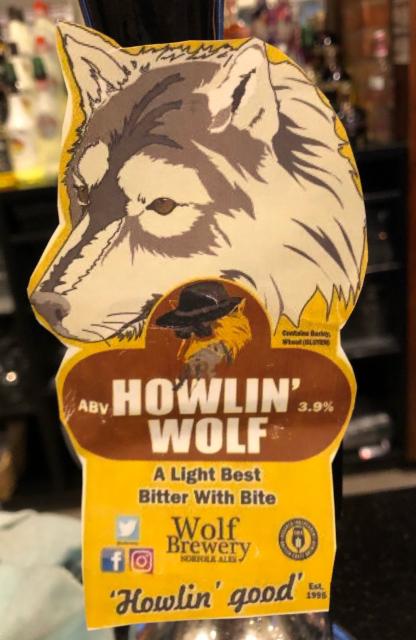 Howlin' Wolf 3.9%, The Wolf Brewery, England