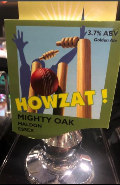 Howzat! 3.7%, The Mighty Oak Brewing Company, England