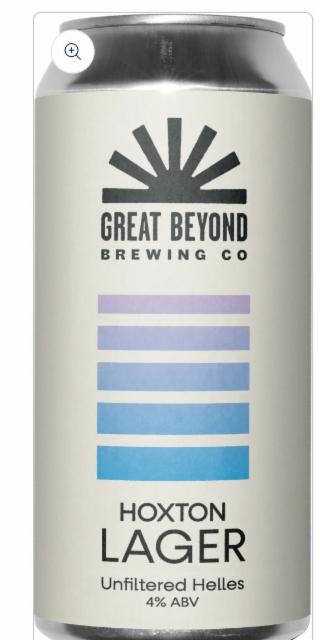 Hoxton Lager 4.0%, Great beyond brewing company, England
