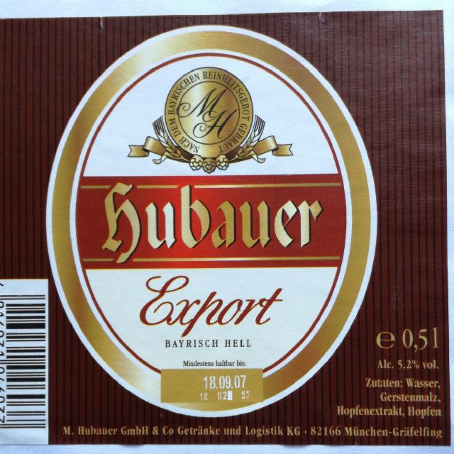 Hubauer Export 5.2%, M.Hubauer GmbH München Gräfelfing, Germany