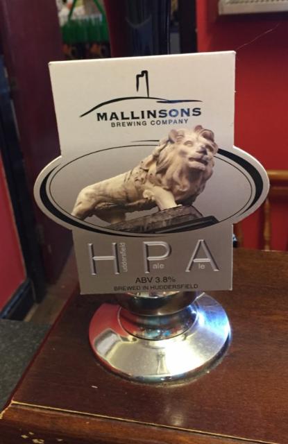 Huddersfield Pale Ale 3.8%, Mallinsons Brewing Company, England