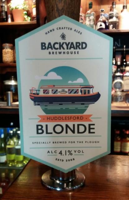 Huddlesford Blonde 4.1%, Backyard Brewhouse, England