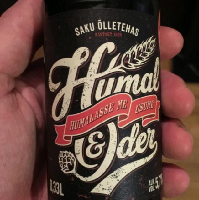 Humal & Oder Dark Lager 5.7%, Saku Õlletehas (Carlsberg), Estonia