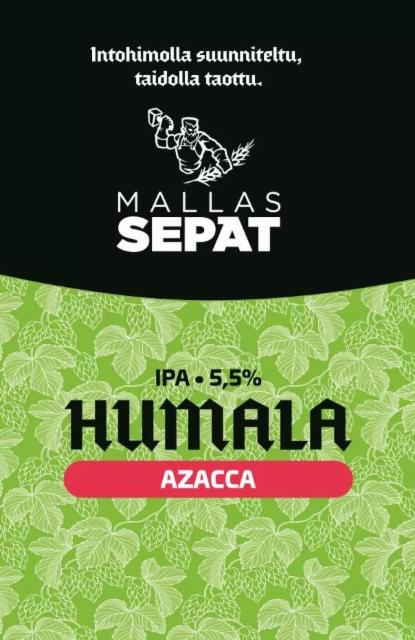 Humala: Azacca 5.5%, Mallassepät, Finland