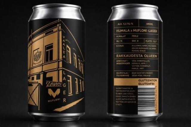 Humala x Mufloni Lager 5.5%, Panimoravintola Beer Hunter's, Finland