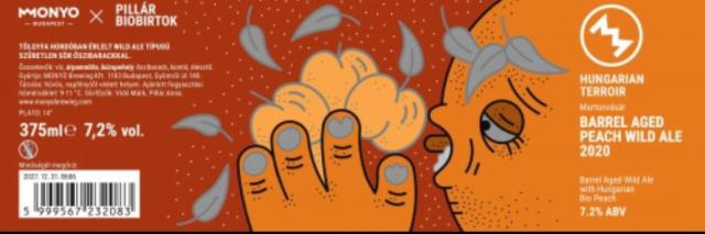 Hungarian Terroir: Martonvásár - Barrel Aged Wild Peach 7.2%, MONYO Brewing Co, Hungary