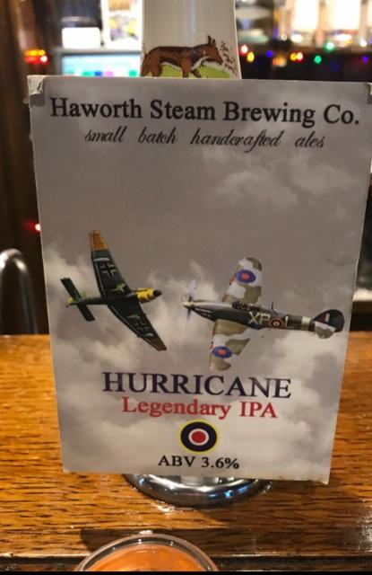 Hurricane IPA 3.6%, Haworth Steam Brewing Company, England